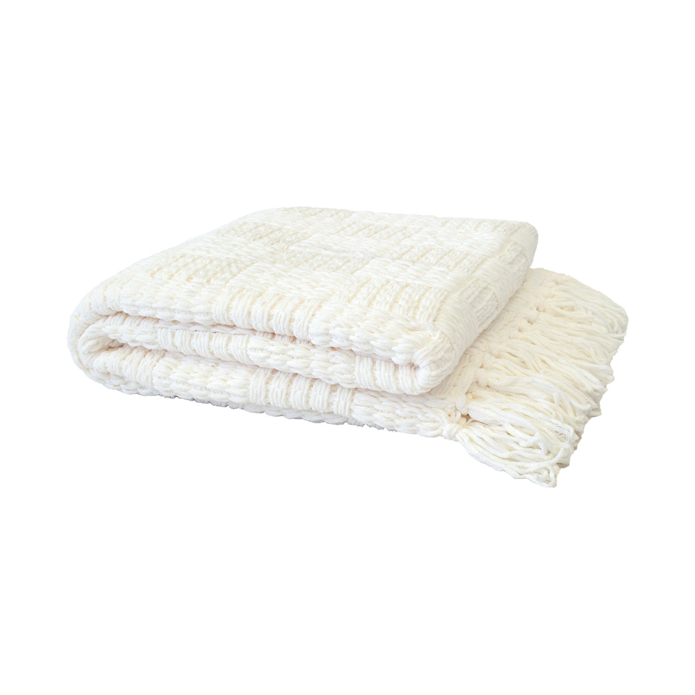 Bambury Asha Throw - White