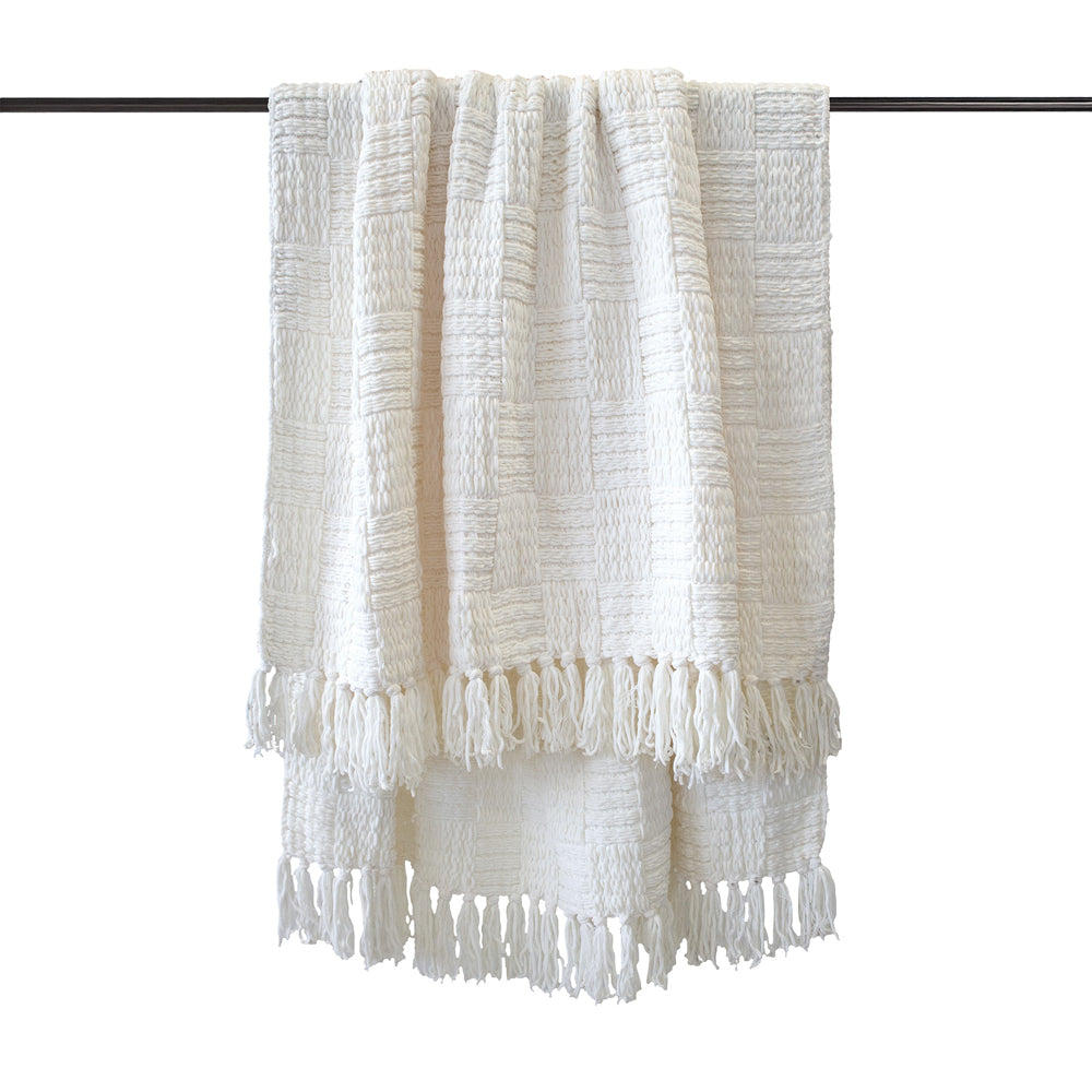 Bambury Asha Throw - White