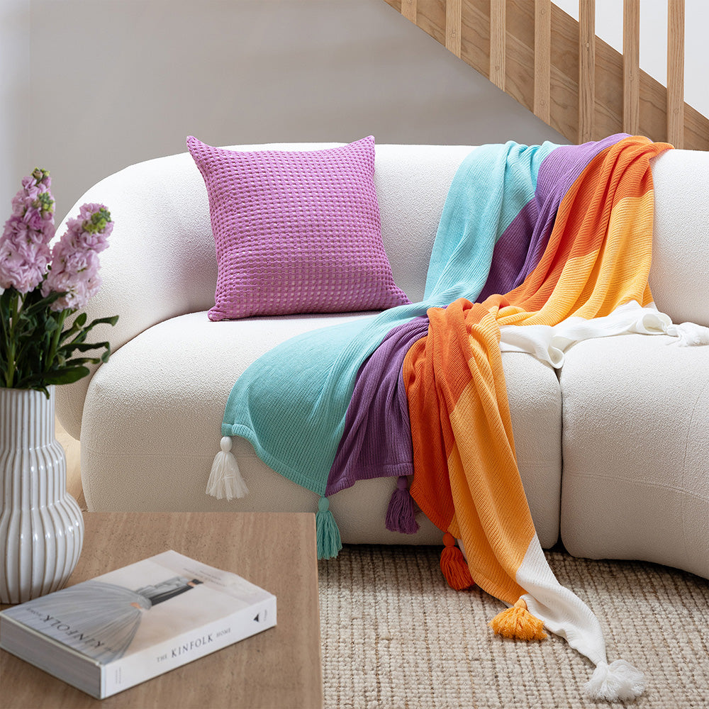Bambury Dora Square Cushion - Orchid