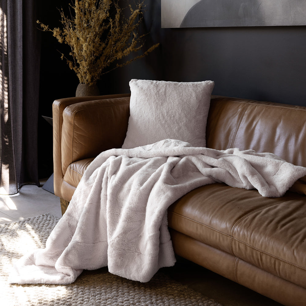 Bambury Frida Square Cushion - Snow