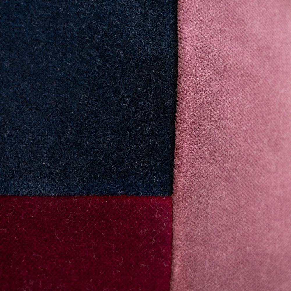 Bambury Jax Square Cushion - Berry