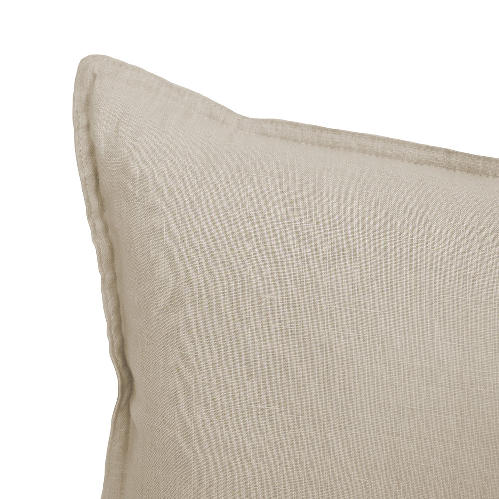 Bambury Linen Square Cushion - Pebble