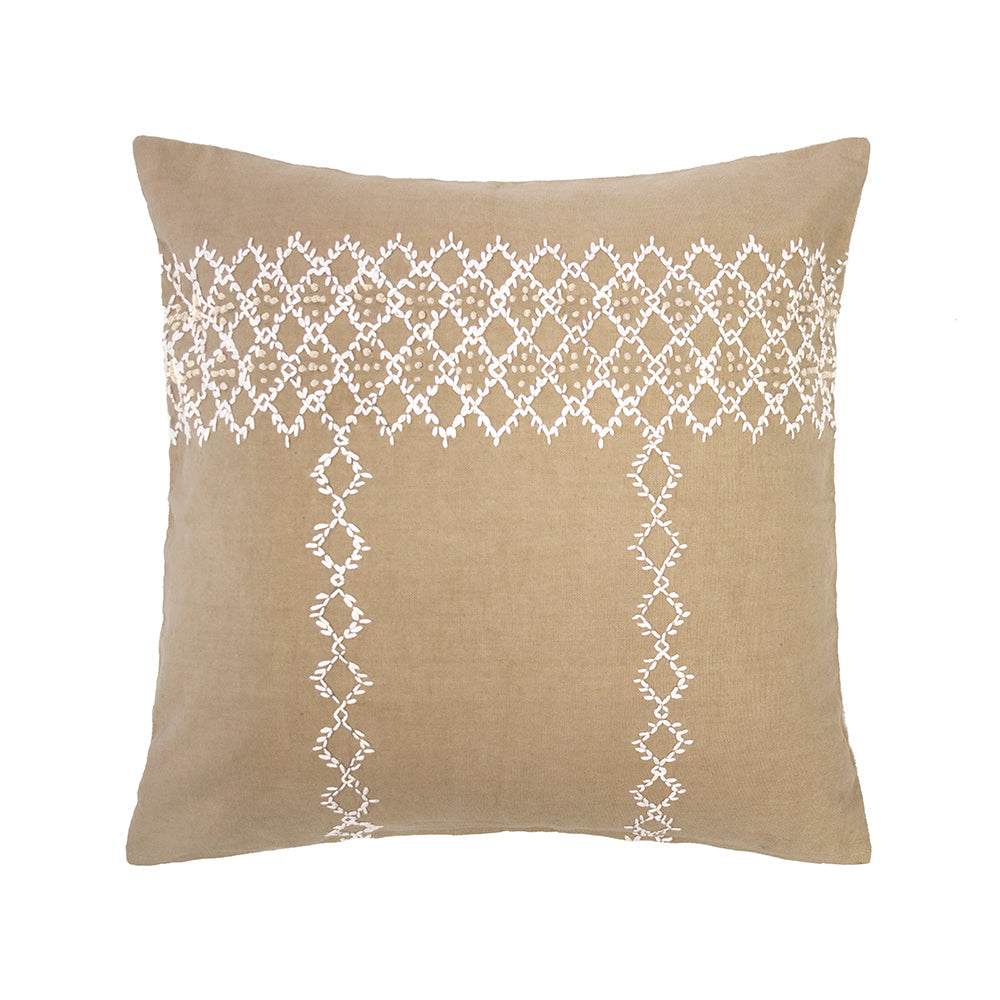 Bambury Marion Square Cushion - Latte