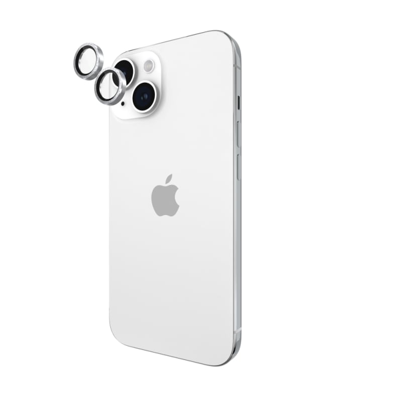 Case-Mate Aluminum Lens Protector for iPhone 15 & 16 Series – Black & Twinkle