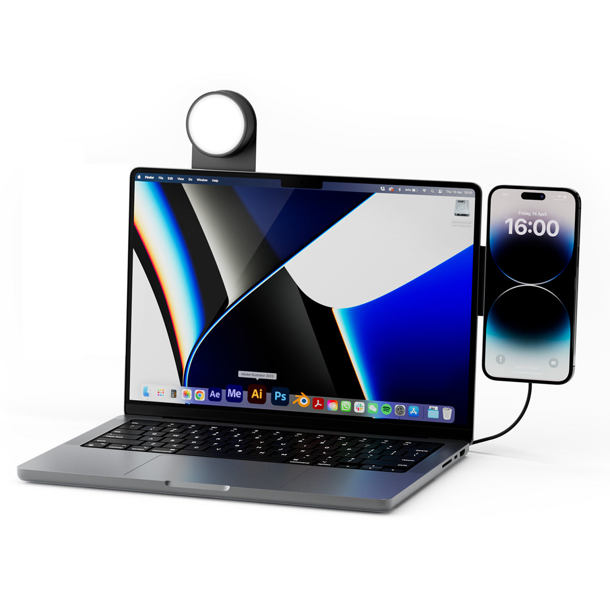 Rollingsq EDGE Pro Full Kit MagSafe Modular Kit Includes 15W Wireless Charger and Light