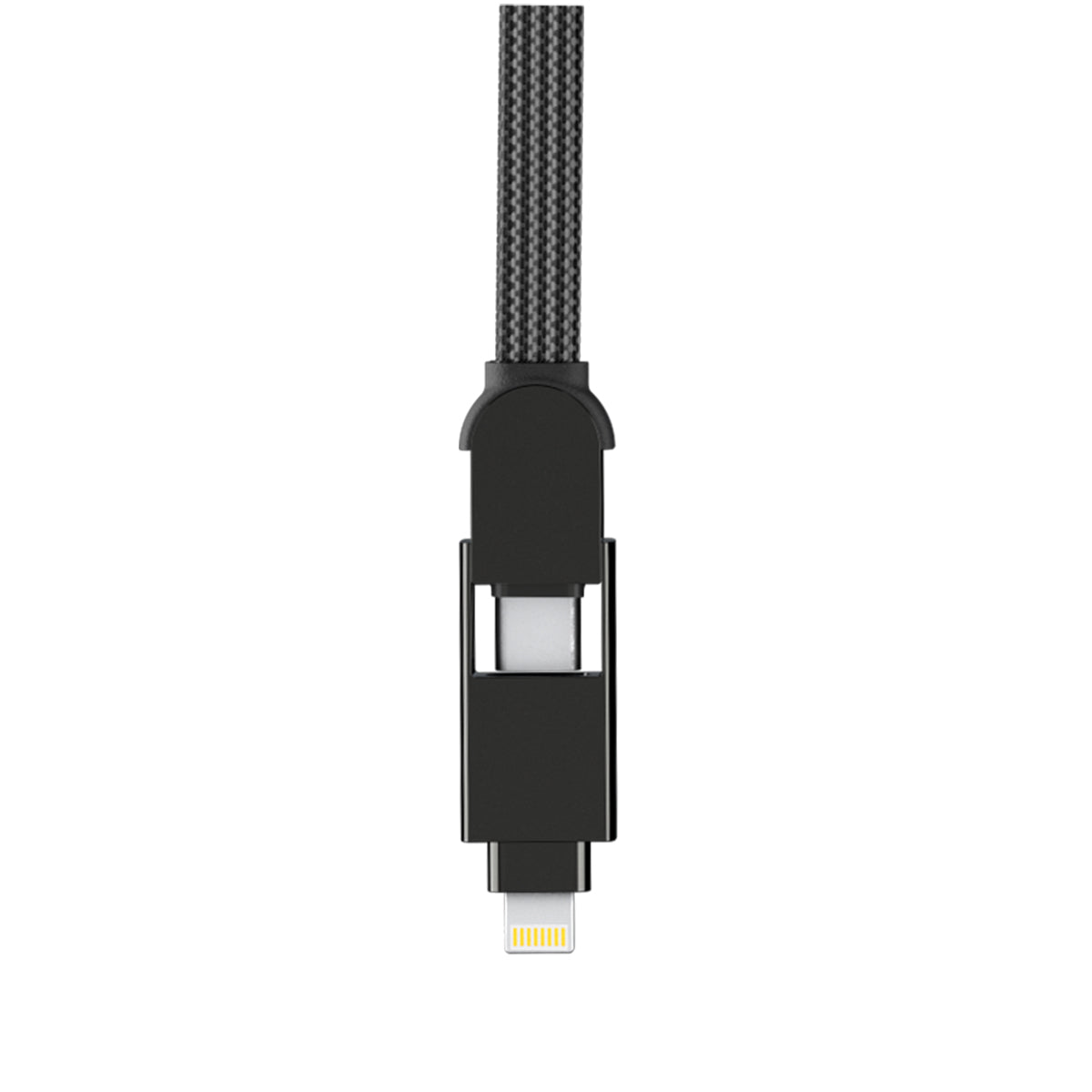 Rolling Square inCharge XL 100W 6 in 1 Travel Charging Cable - 2M- Urban Black