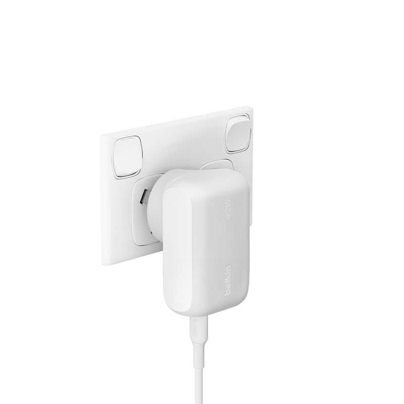 Belkin Boostcharge Dual Wall Charger 42W - White