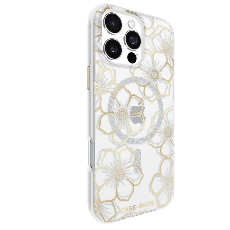 Case-Mate Floral Gems MagSafe Case-For iPhone-Gold