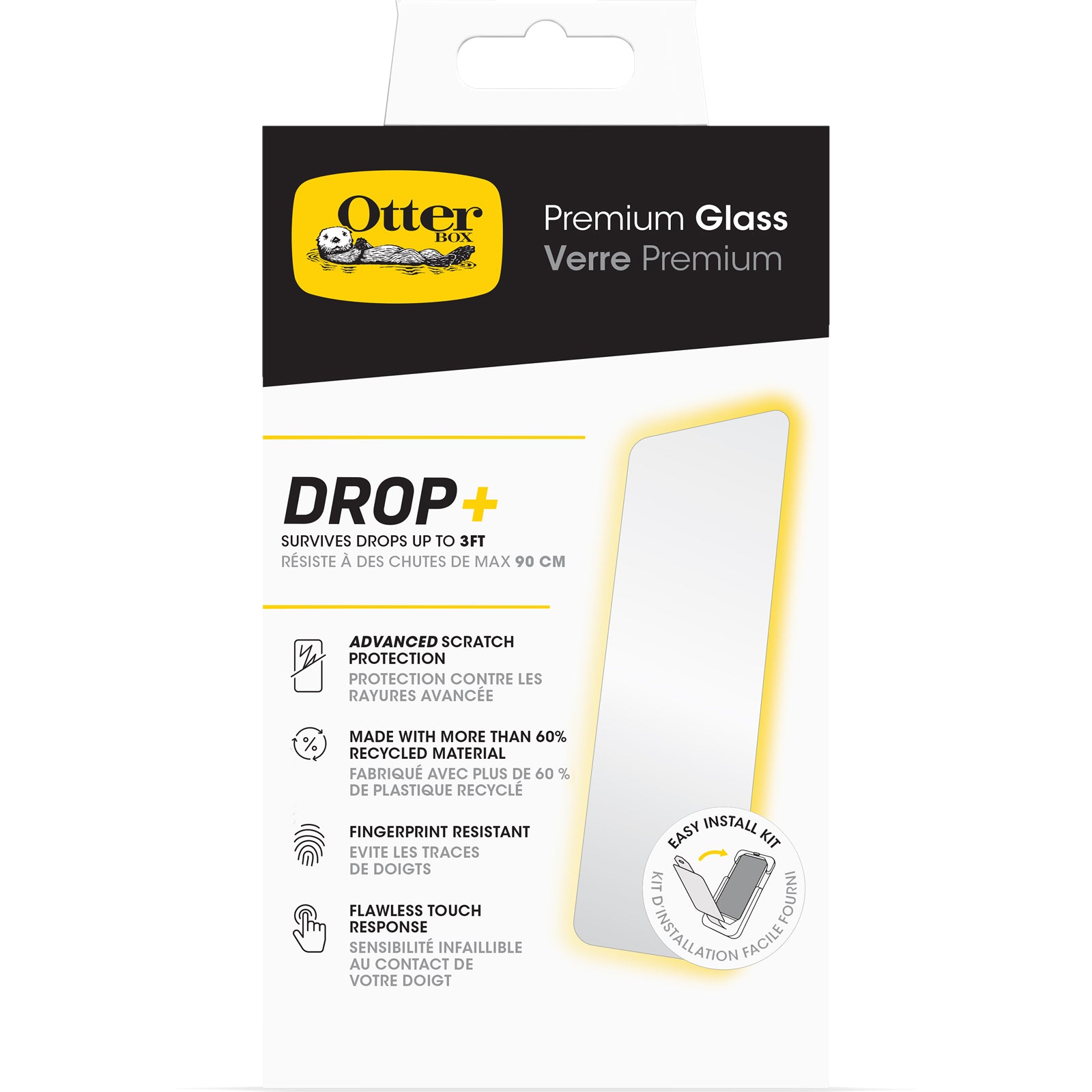 OtterBox Premium Glass Screen ProtectorFor iPhone 15 / 16 - Clear