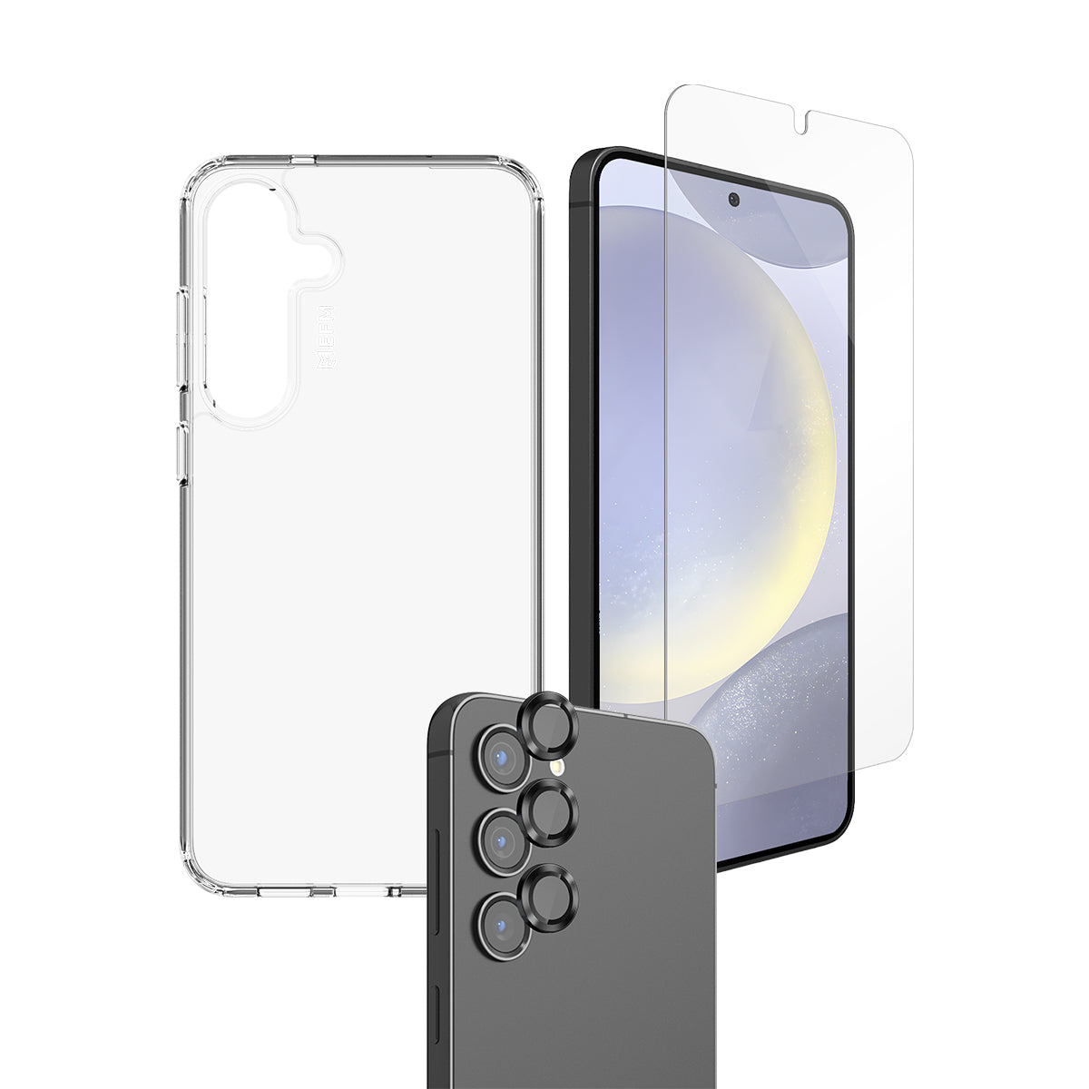 EFM 3-in-1 Case Screen & Camera Lens Armour BundleFor Samsung Galaxy S25