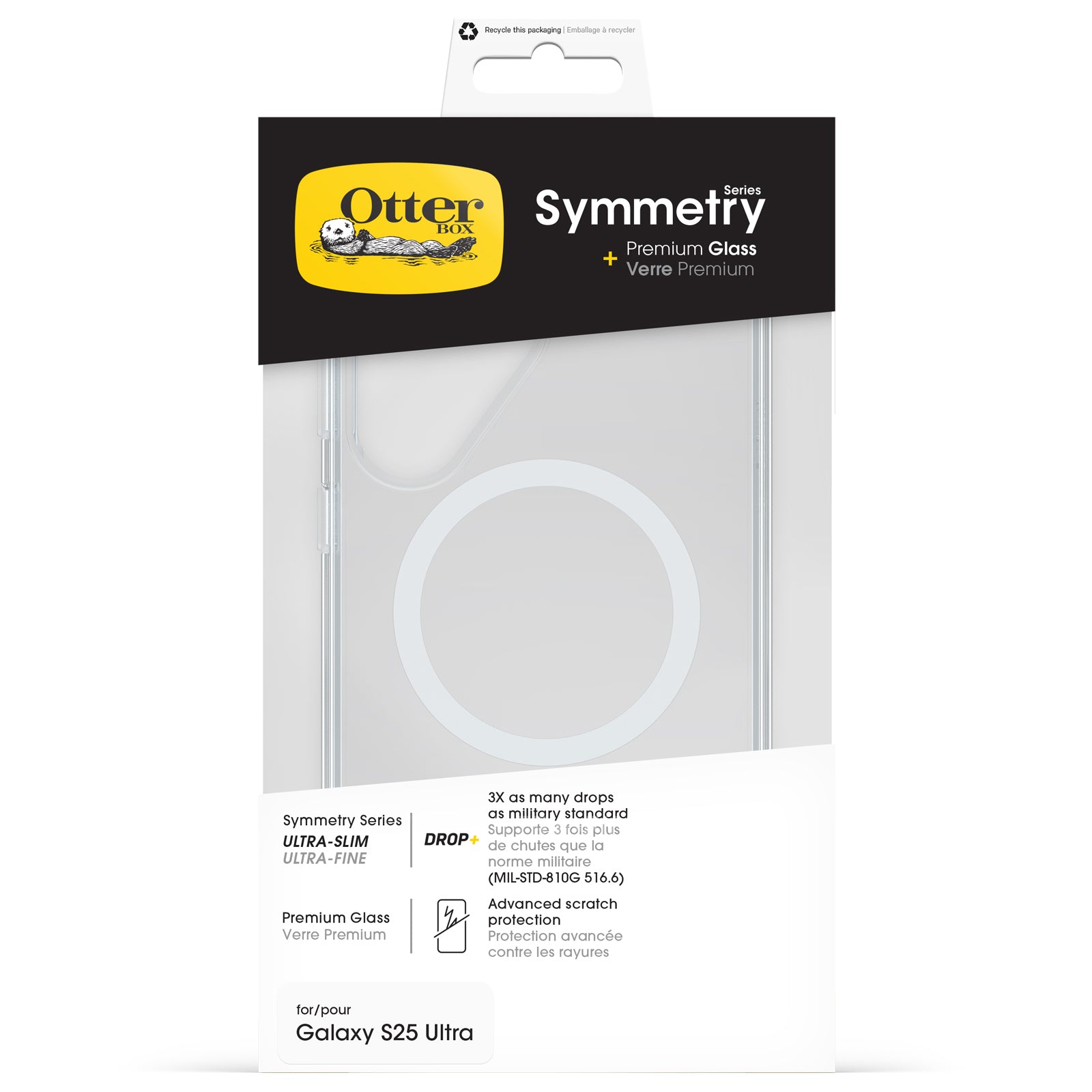 OtterBox Symmetry Case + Screen BundleFor Samsung Galaxy S25 Ultra - Clear
