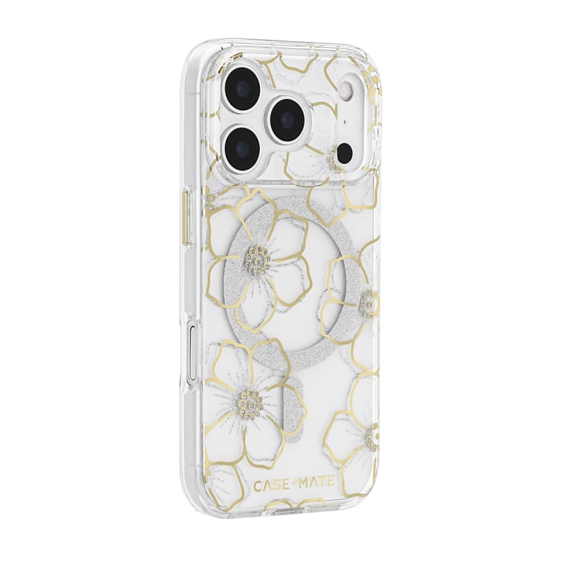 Case-Mate Floral Gems MagSafe Case-For iPhone-Gold