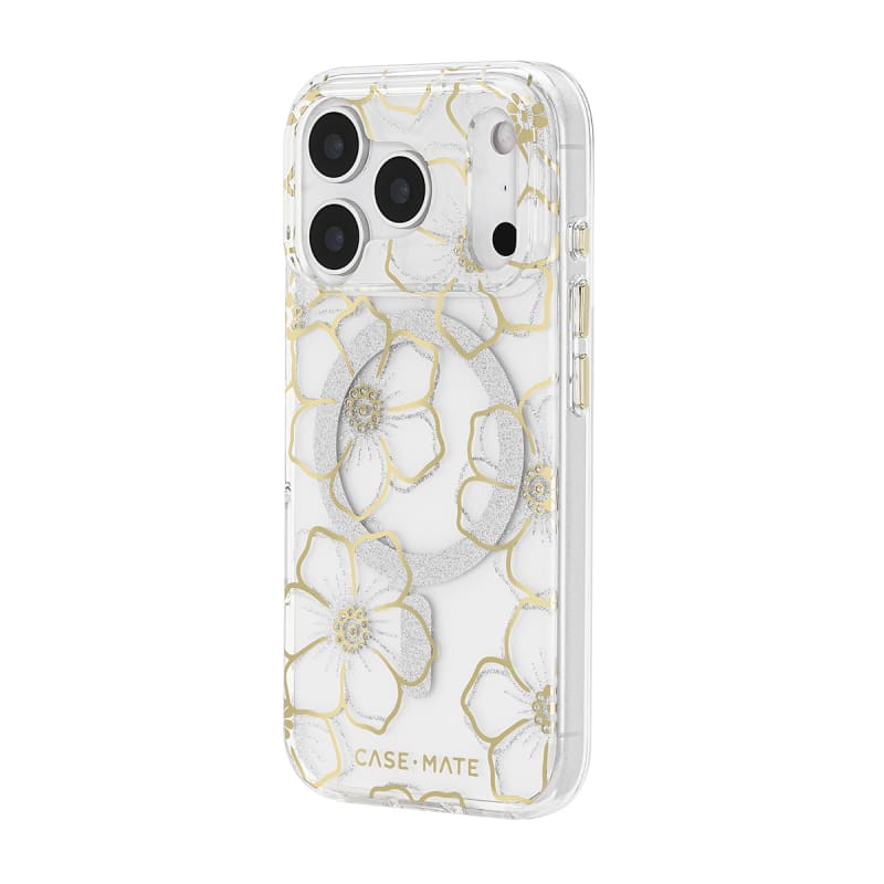 Case-Mate Floral Gems MagSafe Case-For iPhone-Gold