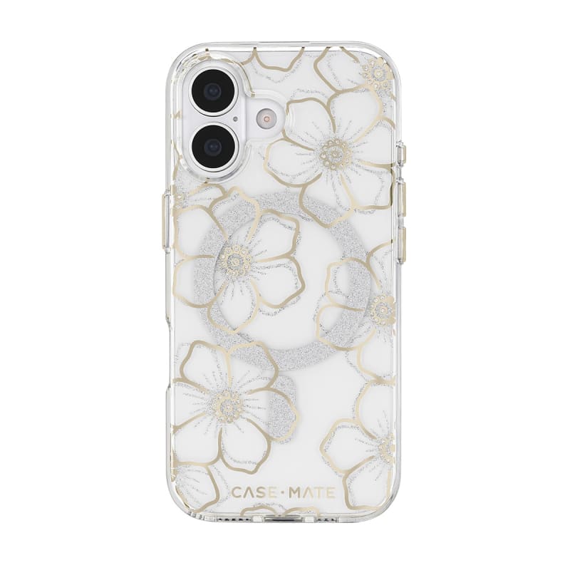 Case-Mate Floral Gems MagSafe Case-For iPhone-Gold