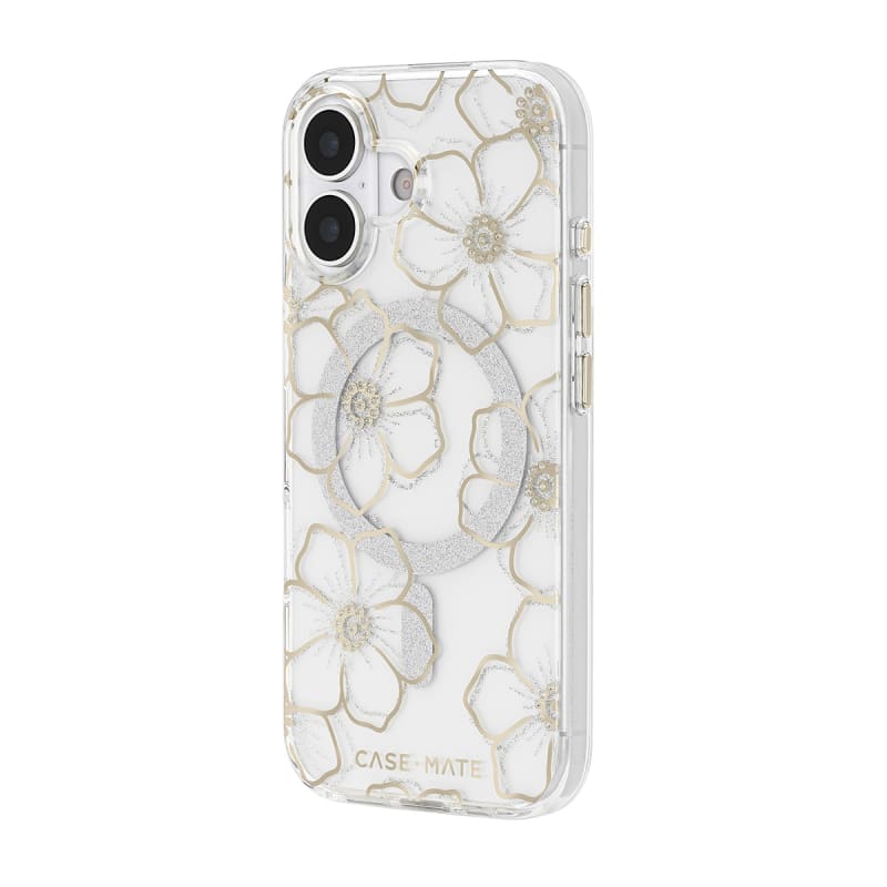 Case-Mate Floral Gems MagSafe Case-For iPhone-Gold