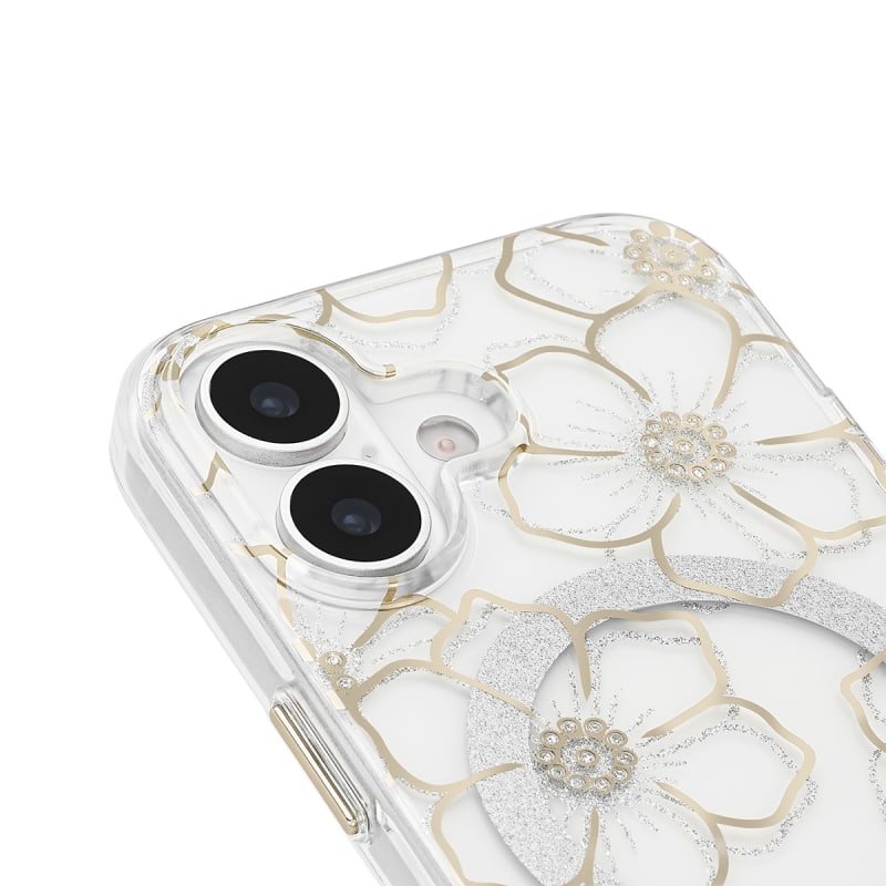 Case-Mate Floral Gems MagSafe Case-For iPhone-Gold