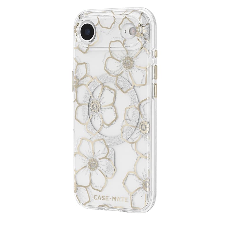 Case-Mate Floral Gems MagSafe Case-For iPhone-Gold