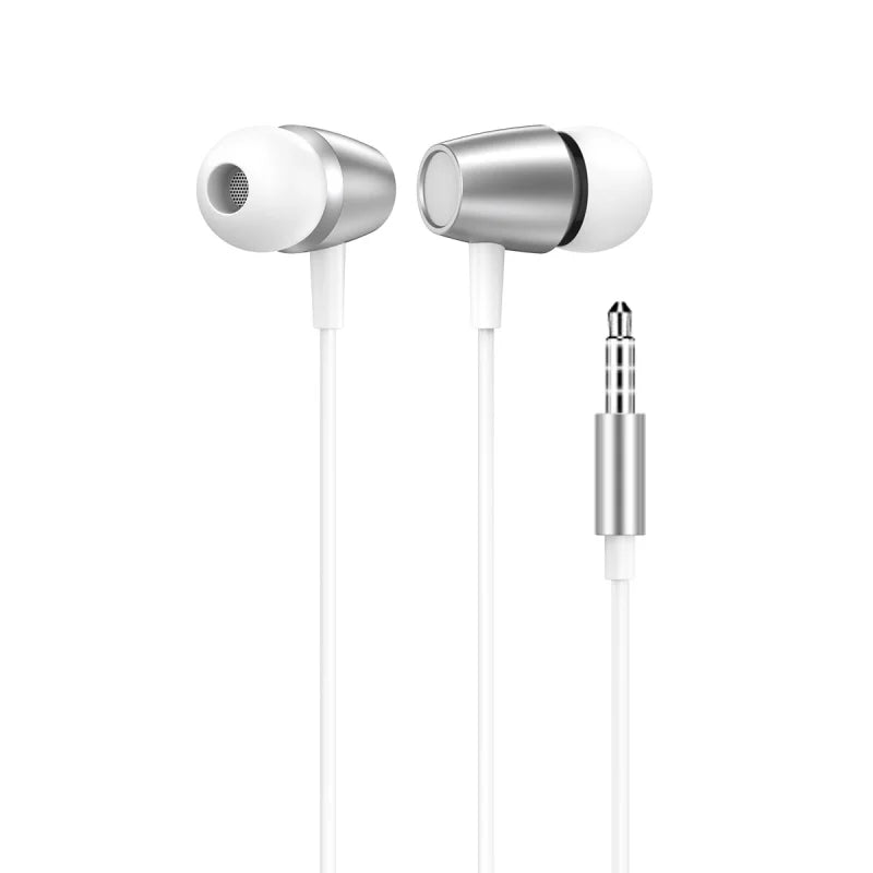 DULL Co. Wired Earphones with Microphone With 3.5mm AUX and Inline Track Controls