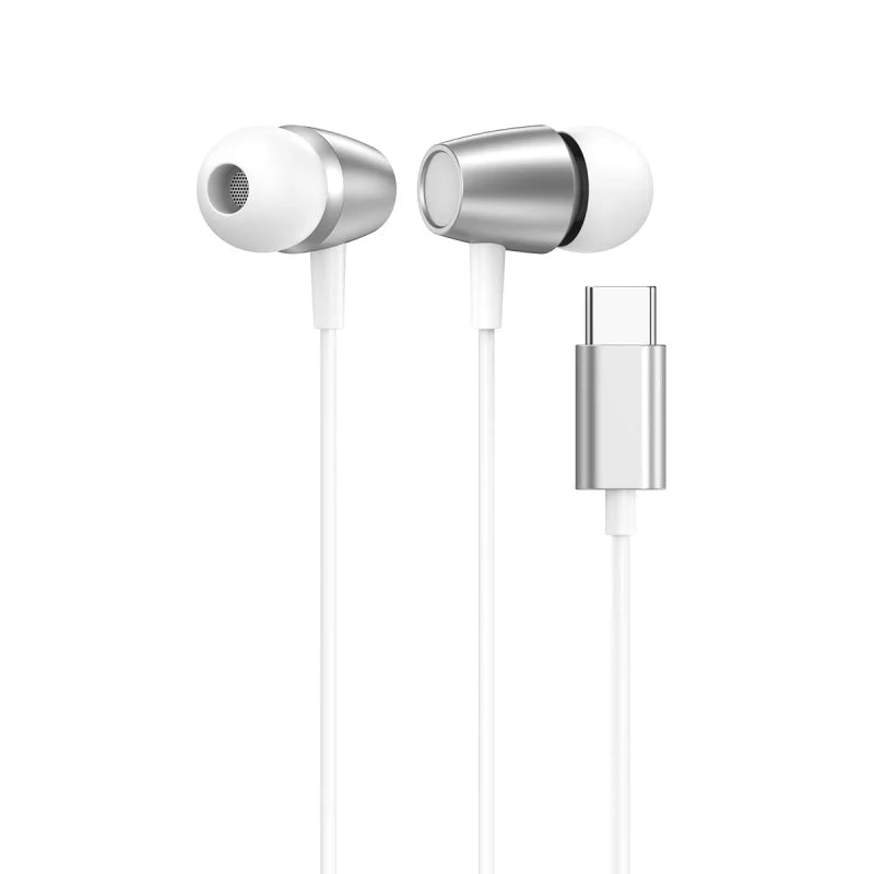 DULL Co. Wired Earphones with Microphone With USB-C and Inline Track Controls