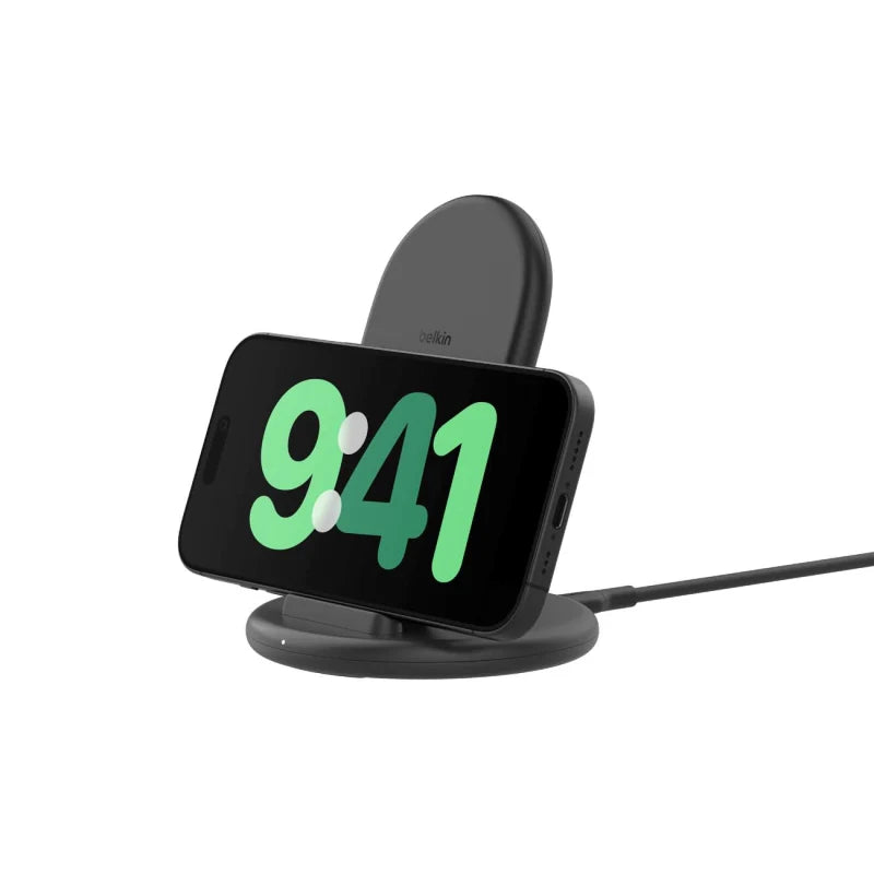 BoostCharge Wireless Charging Stand 15W with power supply - Black