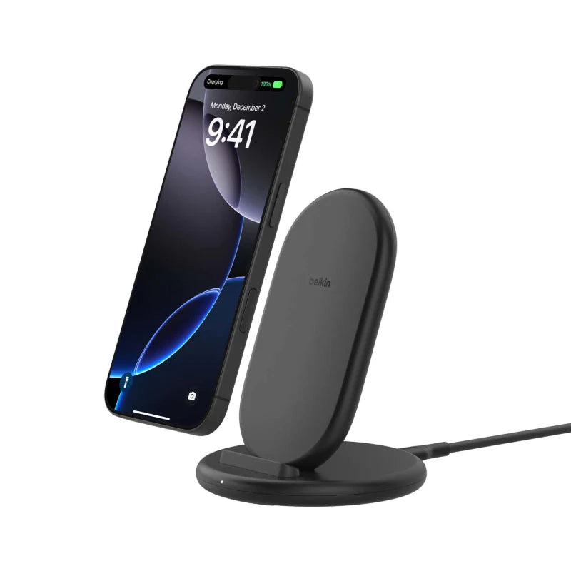 BoostCharge Wireless Charging Stand 15W with no power supply - Black
