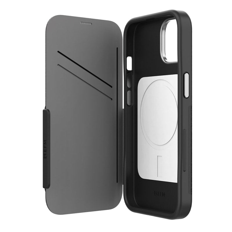 EFM Monaco Wallet Case Armour with D3O 5G Signal Plus for iPhone 15 Series