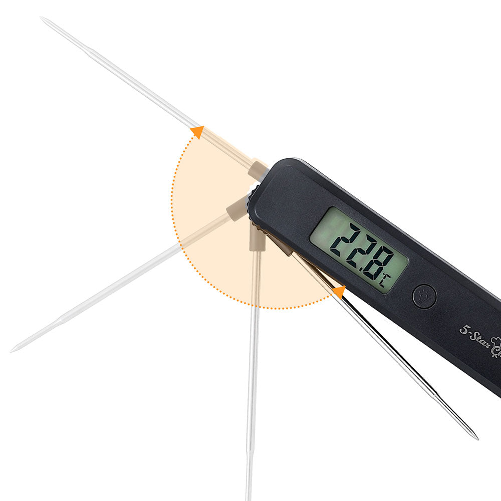 5-star Chef Food Thermometer BBQ Meat Instant Read Cooking Fast Smoker Jam Pizza