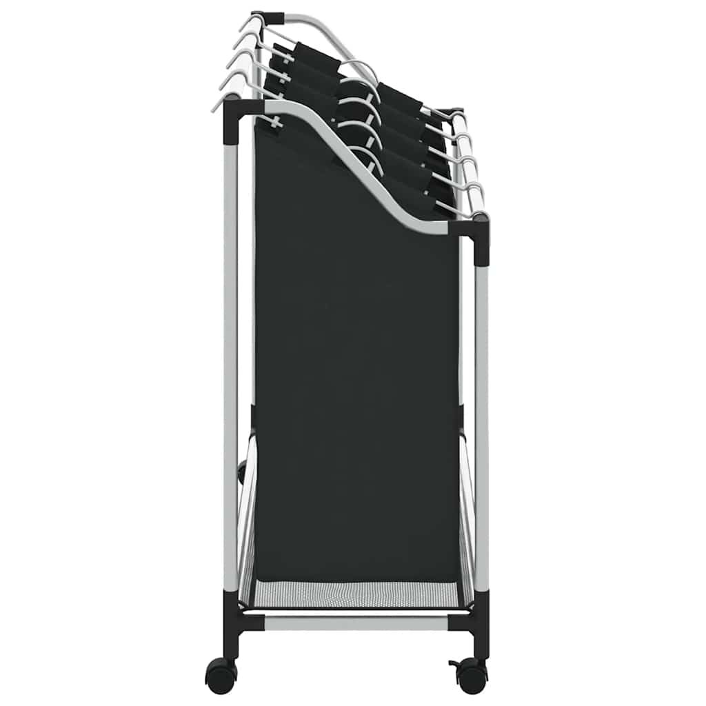 Laundry Sorter With Wheels 4 Compartment Hamper Portable Dirty Clothes Basket