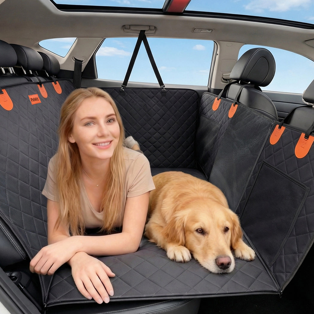Pawz Dog Car Seat Cover Pet Back Seat Hammock Safety Protector Waterproof-2065254294092910598