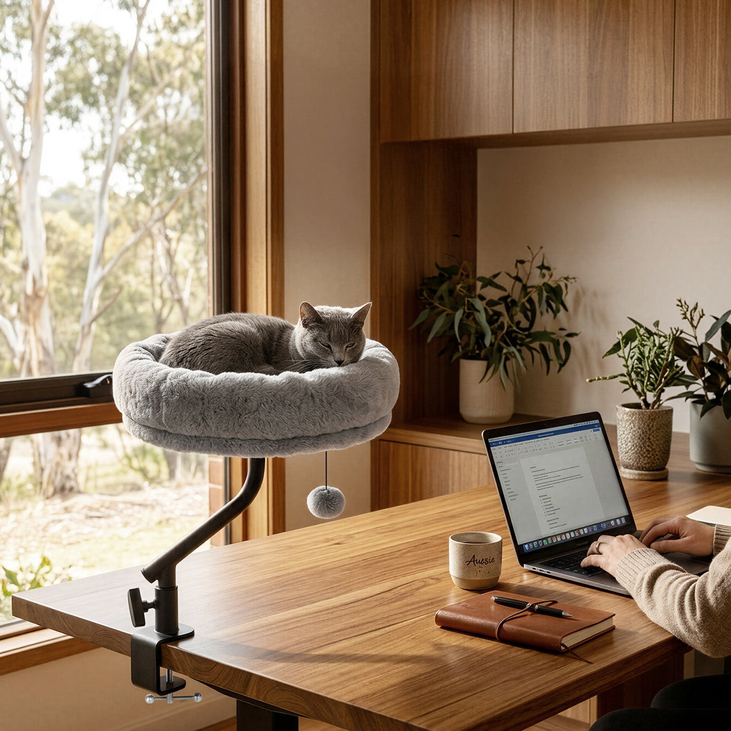 Pawz 360� Rotating Cat Bed Hammock Hanging Cozy Washable Removable Breathable-2050056785611591686