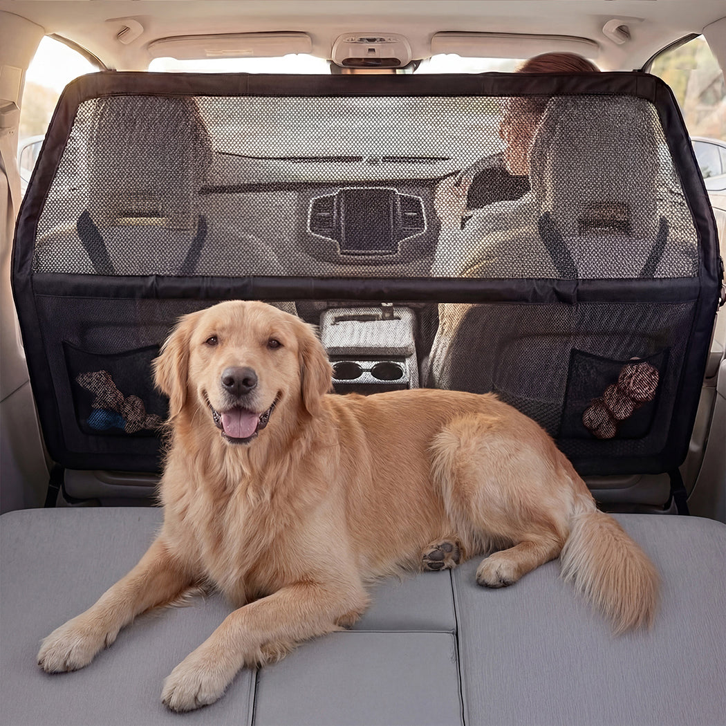 Pawz Dog Car Barrier Guard Back Seat Safety Protector Mesh Net Pet Small Divider-2050056784806285318