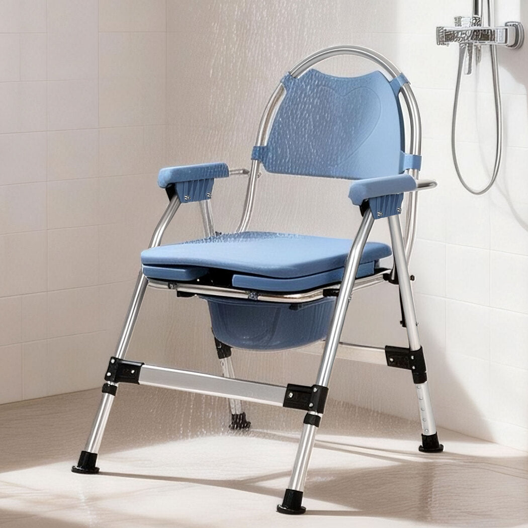 Levede Commode Chair Adjustable Bedside Seat Elderly Pregnant Disability Aid-2050056758713520135