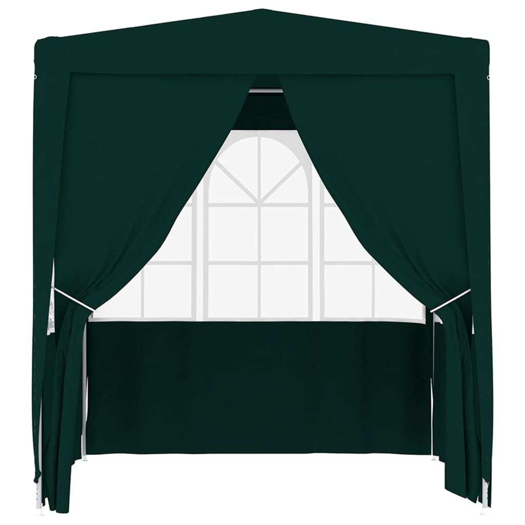 Professional Party Tent with Side Walls 2x2 m Green 90 g/m