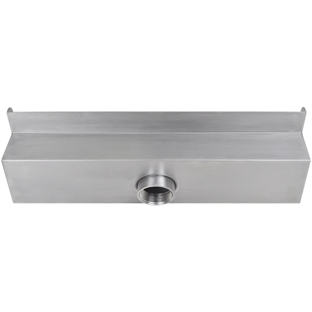 Rectangular Waterfall Pool Fountain Stainless Steel 45 cm
