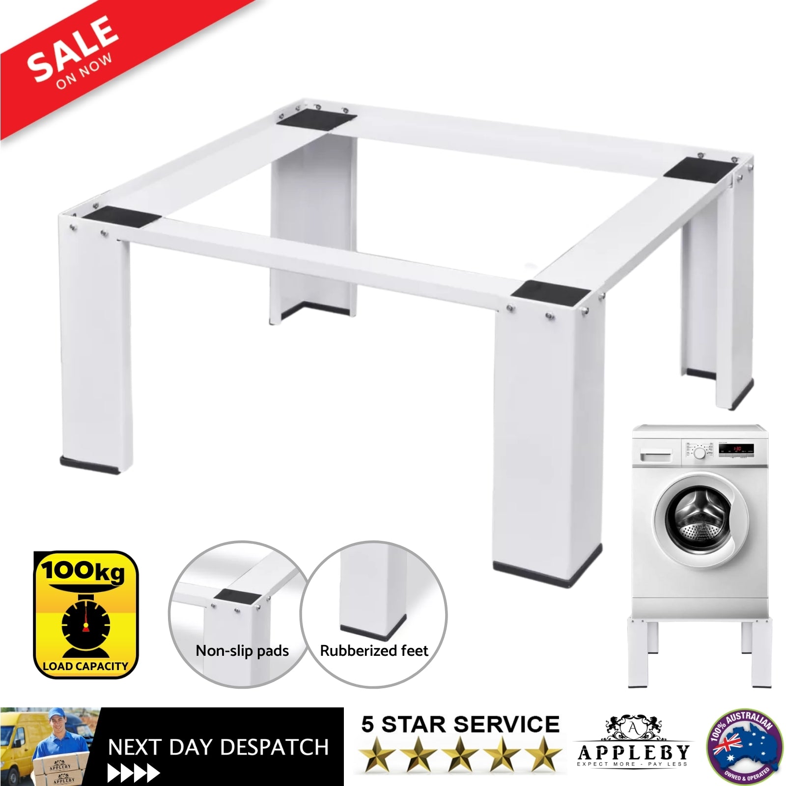 Washing Machine Pedestal White