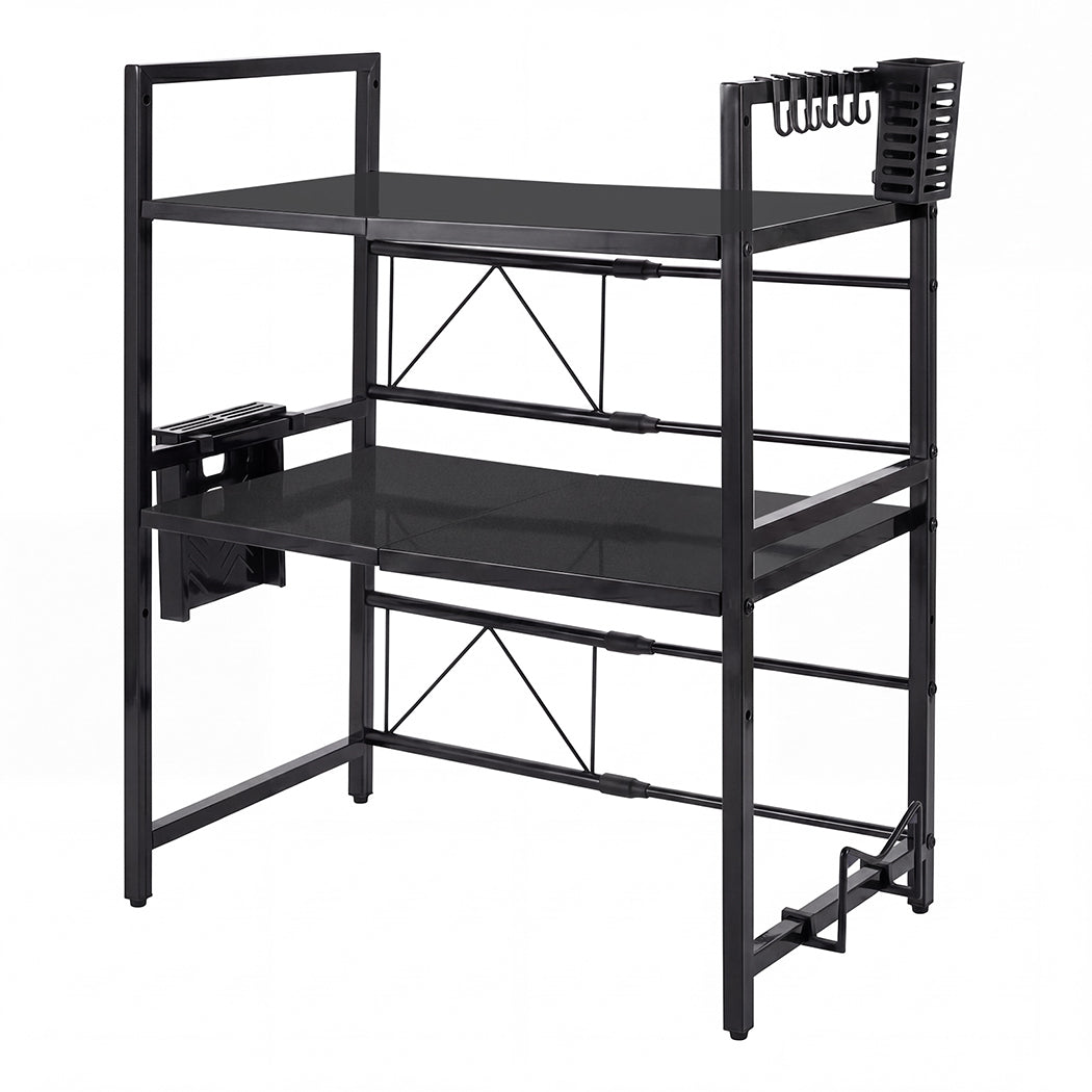 Toque Microwave Shelf 3 Tier Adjustable Extendable Kitchen Storage Rack Stand-2061251871129079808