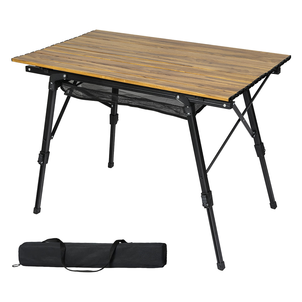 Levede Folding Camping Table Portable Aluminium BBQ Desk Rollup Picnic Outdoor-2050056781962547200