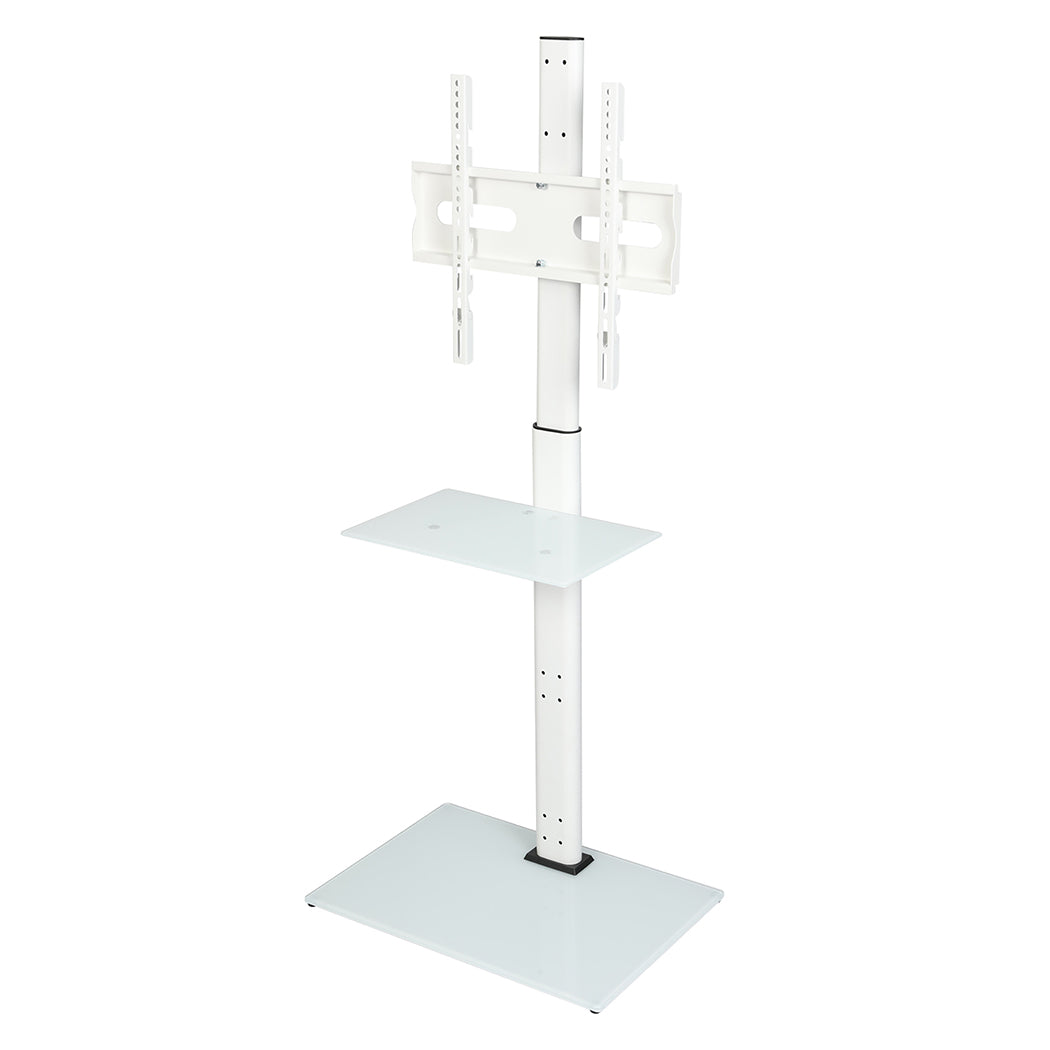 Levede TV Floor Stand 32-65 Inch Universal Swivel Height Adjustable Mount White-2050056791261319168