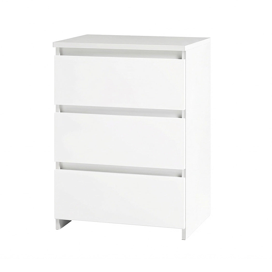 Levede Bedside Table Side Table 3 Drawers Storage Nightstand Bedroom Cabinet-2065254303236493312