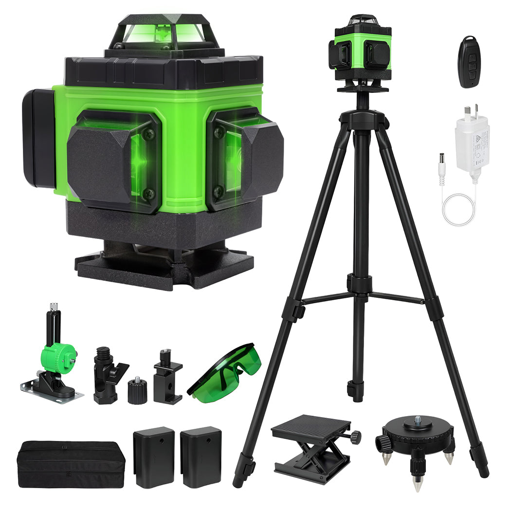 Traderight 16 Lines Green Laser Level Cross Measure Tool Tripod 360� Rotary-2065254300883488768