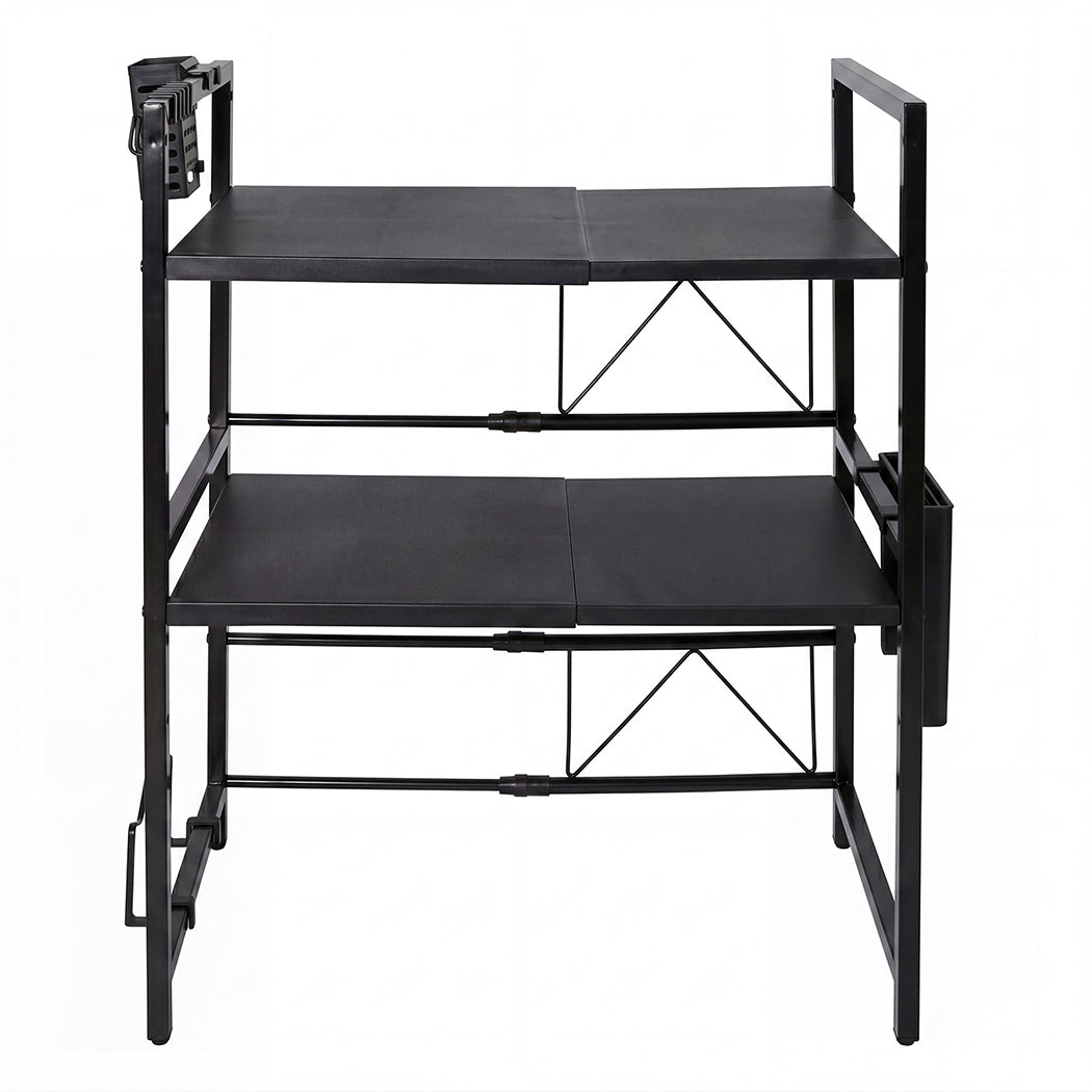 Toque Microwave Shelf 3 Tier Adjustable Extendable Kitchen Storage Rack Stand-2061251871129079809