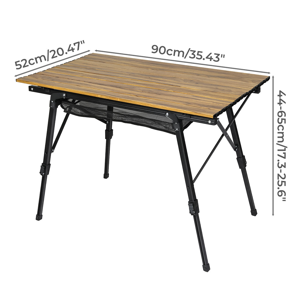 Levede Folding Camping Table Portable Aluminium BBQ Desk Rollup Picnic Outdoor-2050056781962547202