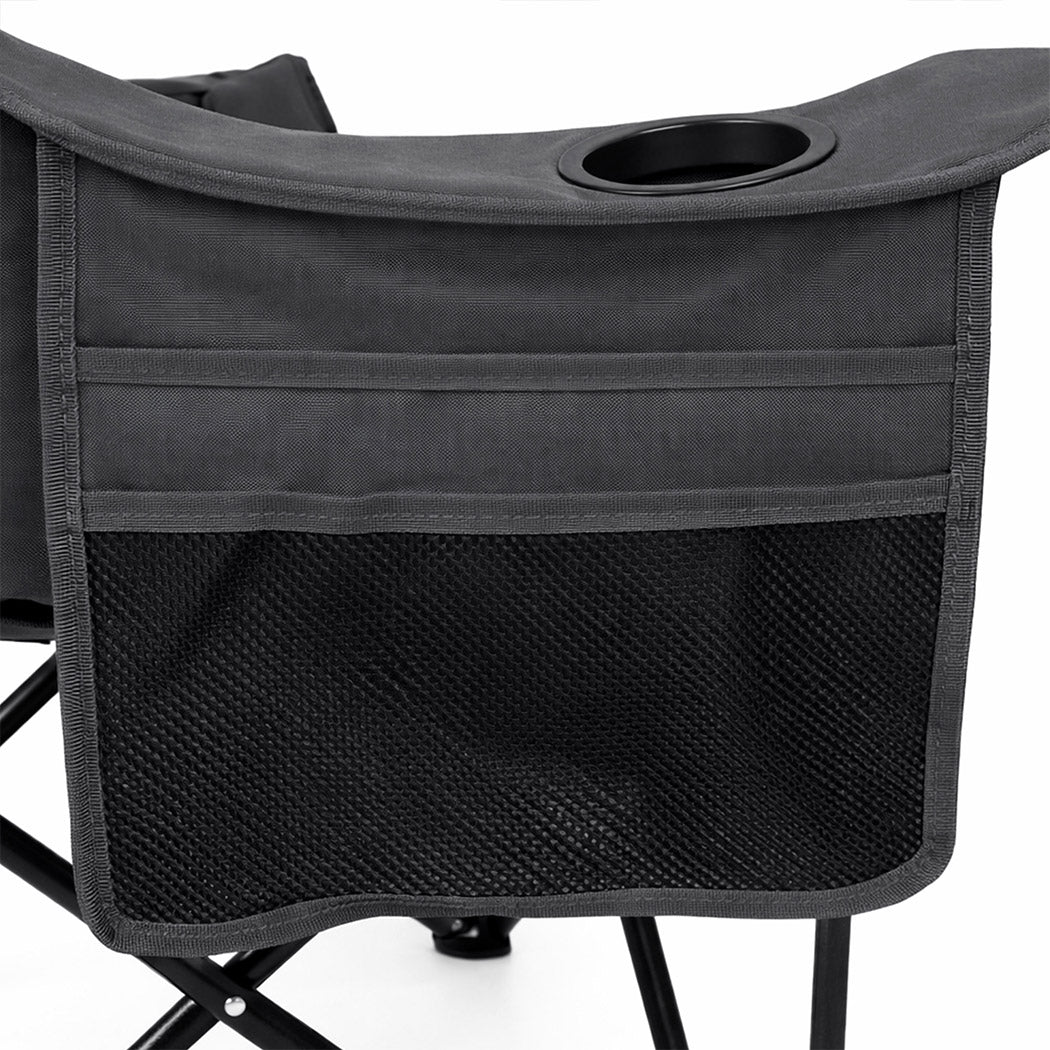 Levede Double Camping Chair Folding Outdoor Portable Fishing Picnic Travel Seat-2050056782503612419