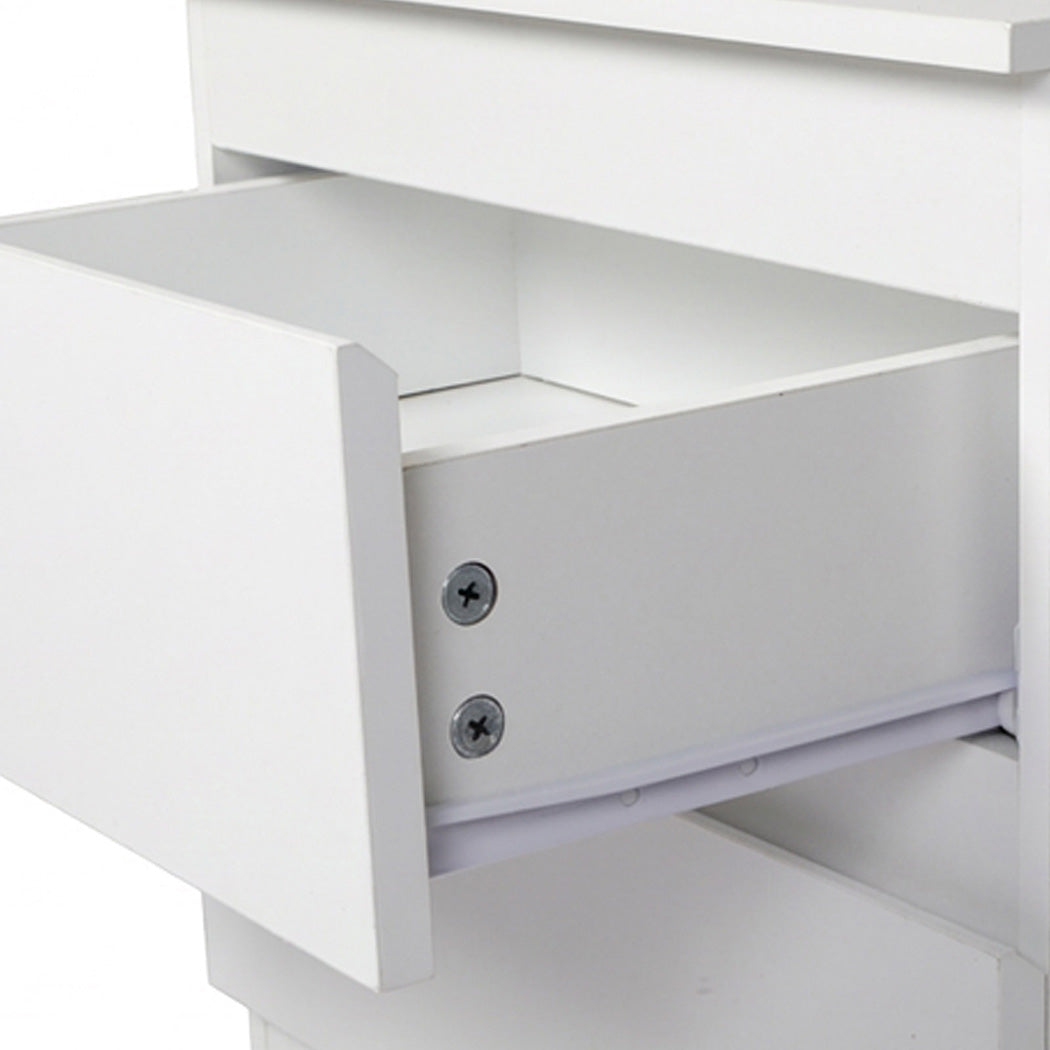 Levede Bedside Table Side Table 3 Drawers Storage Nightstand Bedroom Cabinet-2065254303236493315