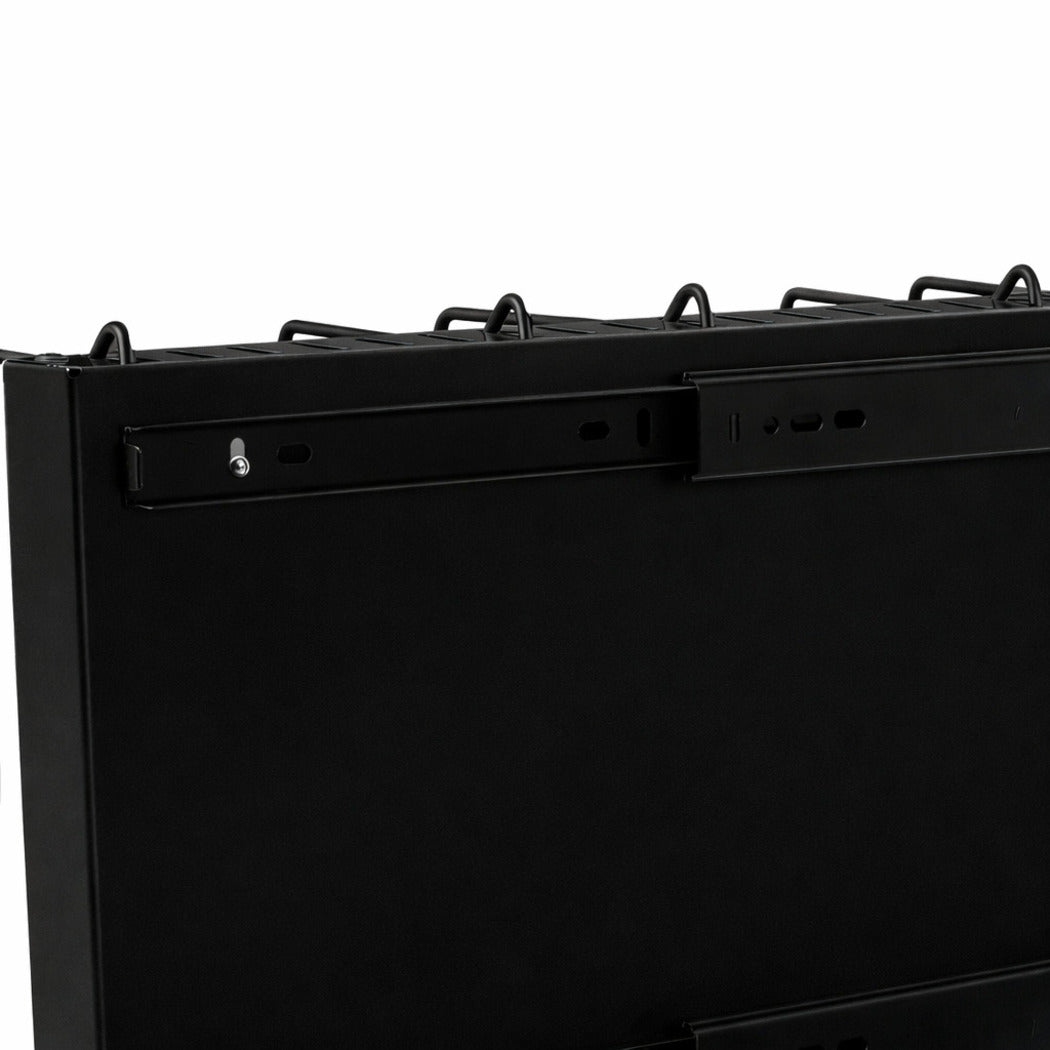 Toque Pots and Pans Organiser Saucepan Holder Storage Pull Out Rack Holder Black-2065254301101592580