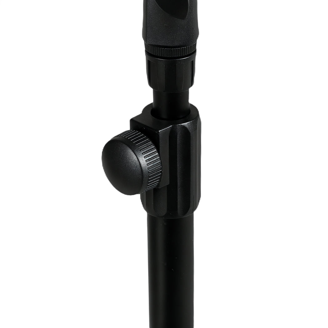 Levede Desktop Microphone Stand Adjustable Pop Filter Shock Mount Base Kit Black-2065254308319989764