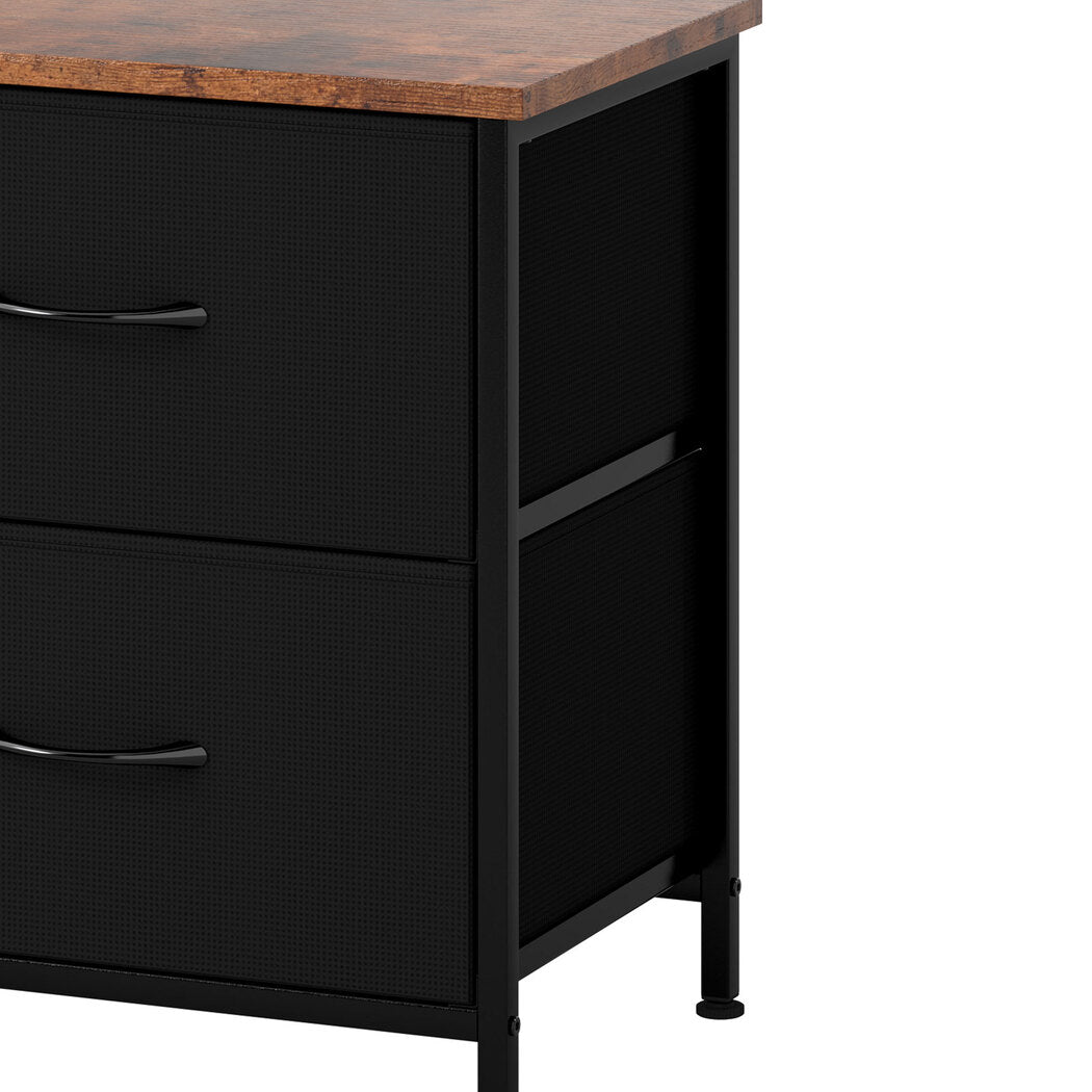 Levede TV Stand Cabinet Entertainment Unit Stand 140cm 5 Drawers Storage Shelves-2065254296026484740