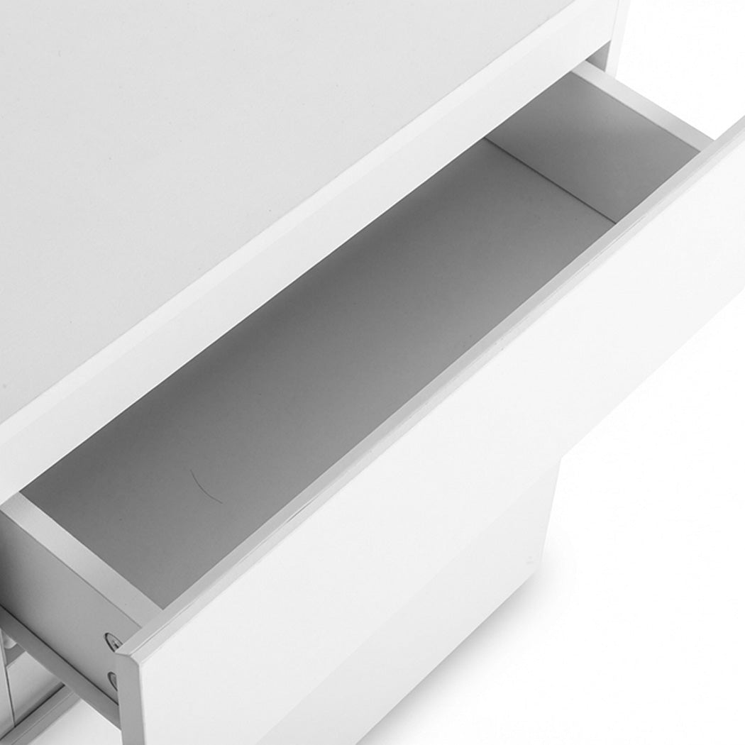 Levede Bedside Table Side Table 3 Drawers Storage Nightstand Bedroom Cabinet-2065254303236493317