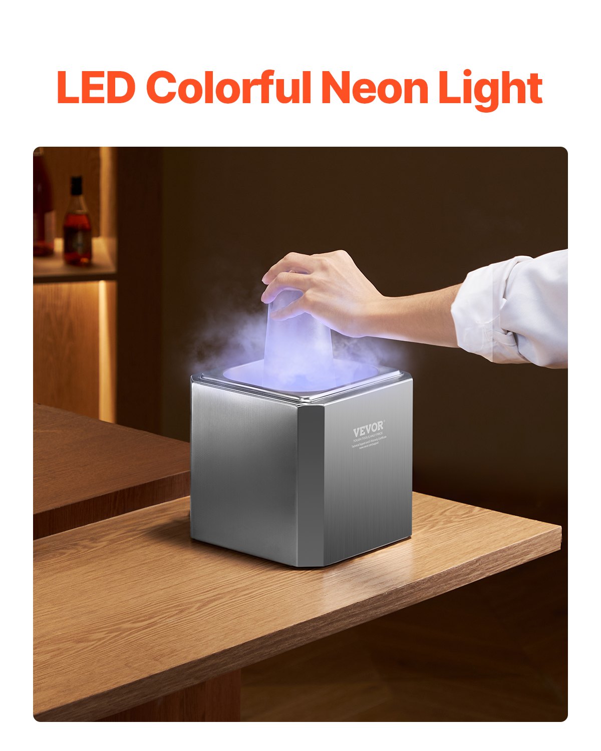 Glass Froster Chiller CO2 Beer Instant Glass Chiller with LED Light for Drinks