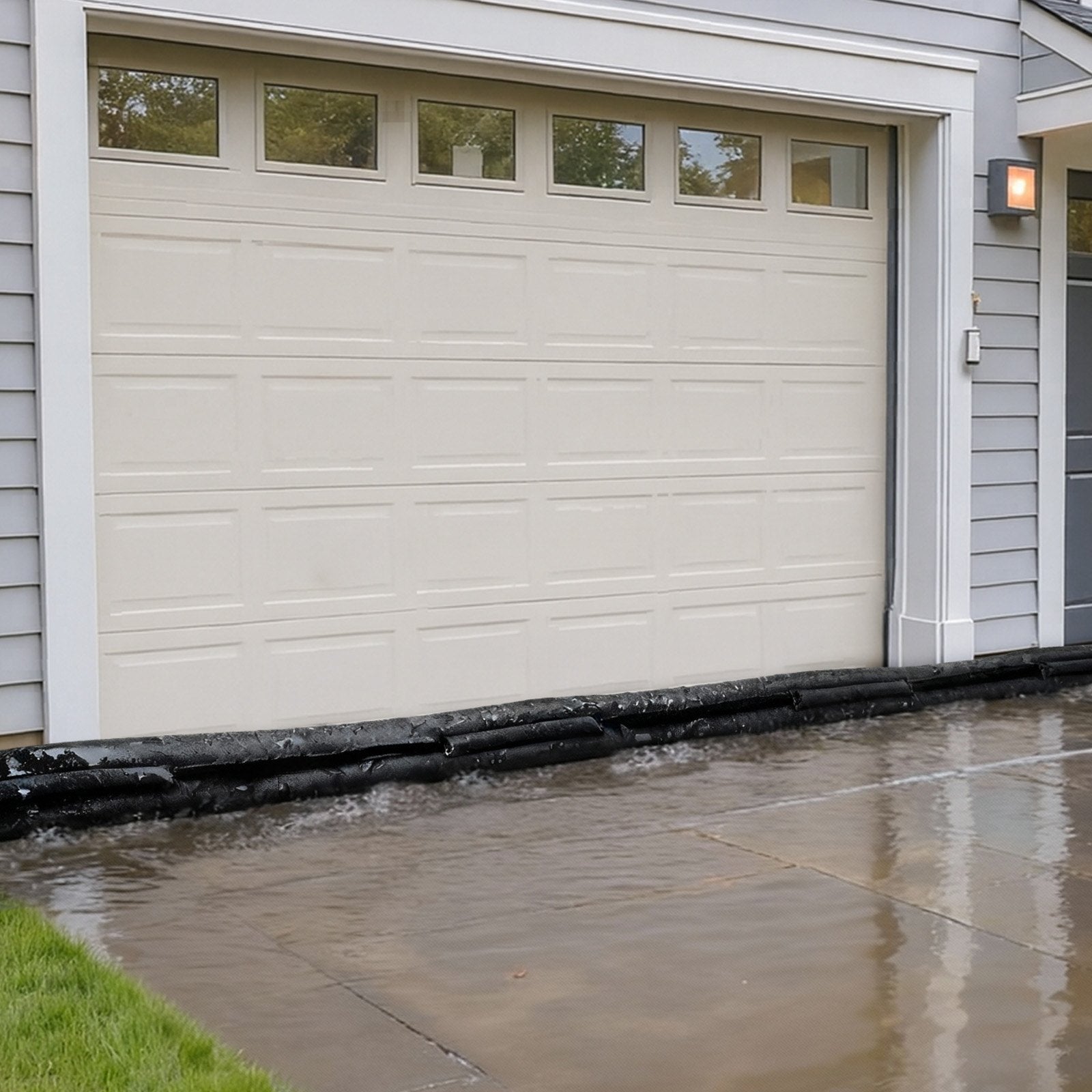 Flood Barrier 8-Pack, 480x435mm Water-Activated Reusable Sandless Flood Bags